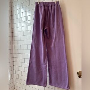 Purple Wide-Leg Sweatpants